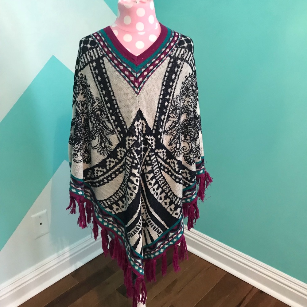 Poncho sweater